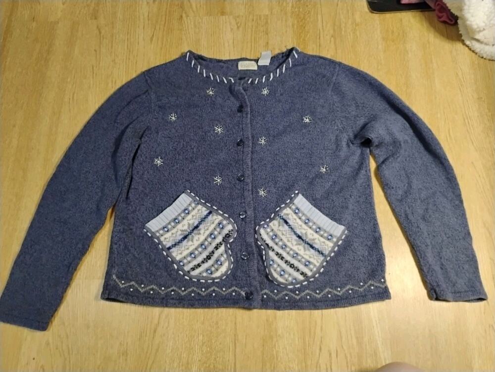 Vintage Classic Elements Holiday Cardigan - Picture 1 of 5